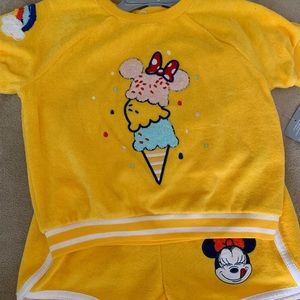 Disney baby yellow mini mouse 2 piece set 18-24M